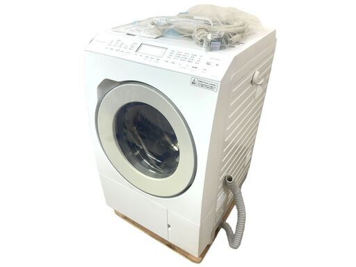 JY 極美品 Panasonic ななめドラム洗濯乾燥機 2022年製 12kg NA-LX127AR-W 動作確認済 付属あり