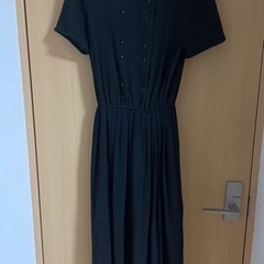 No.28【お上品】　大人っぽ　黒レースワンピース