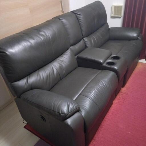 家具 ソファ 2人掛け電動リクライニングソファ