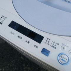 🔰当日配送🚚配送無料‼️ SHARP 5.5kg 洗濯機🏅ステンレス槽✨バイオレット系 シャープ 5.5 キロ🌟冷蔵庫 も出品