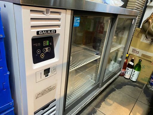 ★値下げしました★【業務用】フクシマ GALILEI  スライド扉小型冷蔵ショーケース LGU-120RE
