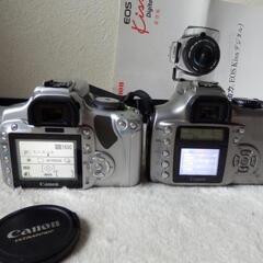 ❤️動作品２台１５点★EOS❤️kissデジタルX❤️望遠レンズセット★説明書付き