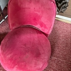 家具 椅子 座椅子　コンパクト　ピンク