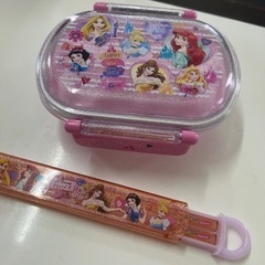 Disney プリンセス お弁当箱 お箸set