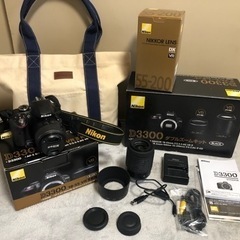 Nikon D3300 ダブルズームキット BLACK 箱...