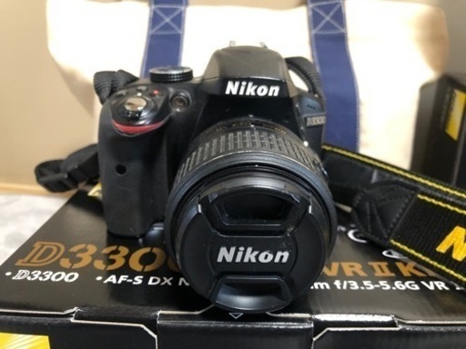 Nikon D3300 ダブルズームキット BLACK 箱・バッグ付き