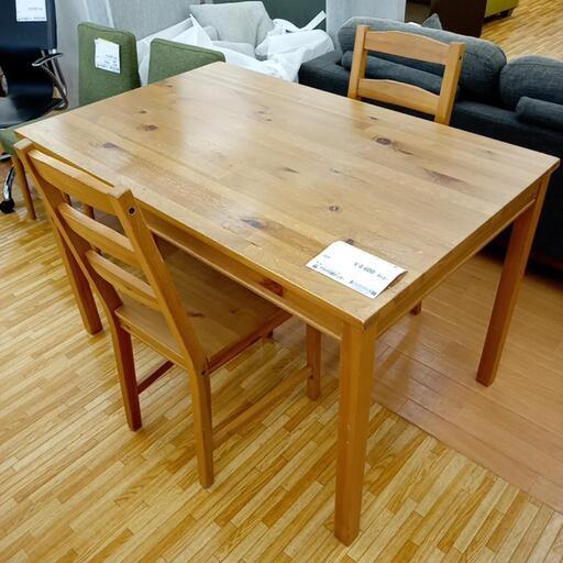 ☆ジモティ割あり☆ IKEAダイニングテーブルセット 椅子2脚ナチュラル 