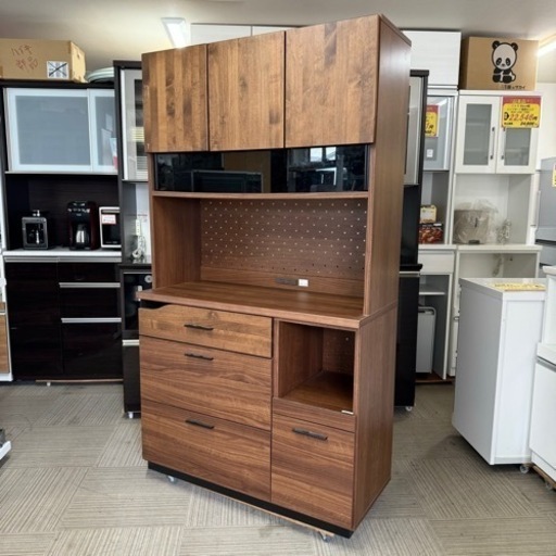 超美品‼️】定価99,000円♪ 東馬 105cm幅キッチンボード 食器棚 