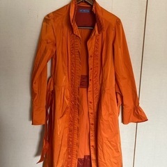 【BLUE COLLECTION】オレンジ色ワンピースジャケット