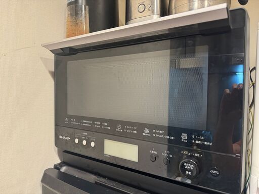 シャープ カウンタートップ PLAINLY RE-WF263-B - 26L 過熱水蒸気オーブンレンジ