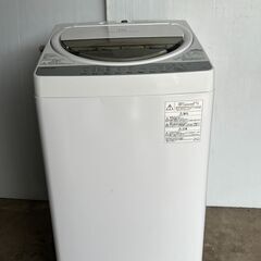 東芝 洗濯機  6.0kg 浸透パワフル洗浄 ステンレス槽 グラ...