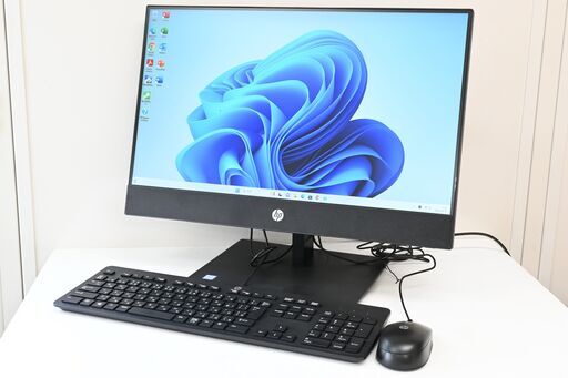 高速起動 Windows11 Core i3-8100T HP ProOne600G4 22型液晶 超高速SSD256GB メモリ8GB DVD-ROM Wi-Fi Office2021