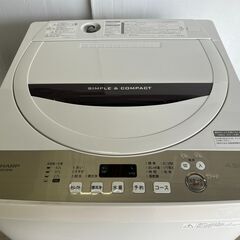 シャープ SHARP ES-GE4B-C [全自動洗濯機(4.5kg) ベージュ系] （18 