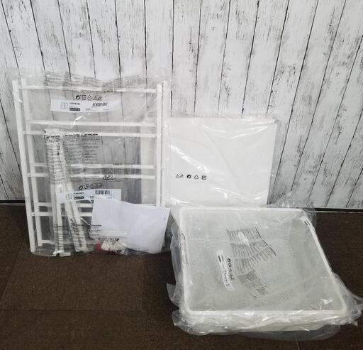 【新品未開封】JONAXEL　IKEA ランドリー収納4段 天板付き