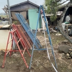 パイプ脚立　180cm と115cm