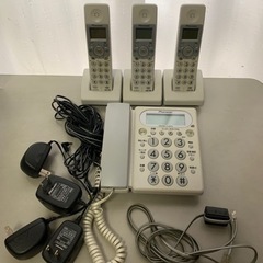 シンプルな電話機と子機セット📞𖦆