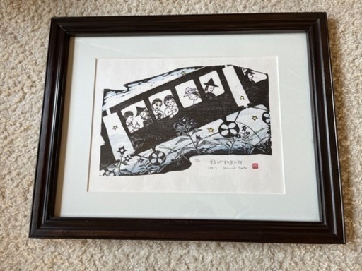 佐藤国男さん　銀河鉄道の夜　版画