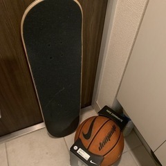 スケートボード　バスケットボール