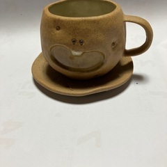 じゃがいもコーヒーカップ　デザート皿セット