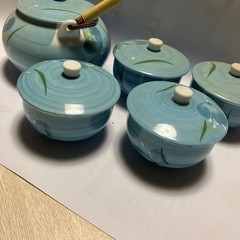 水色お揃いお茶セット