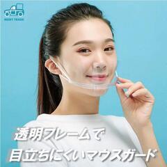 日本メーカー保証透明シールドマスク洗える個別包装10枚入り　飲食...