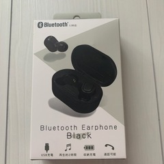 ワイヤレスイヤホン Bluetooth ブラック