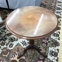 ビンテージテーブル サイドテーブル 円形 丸テーブル