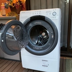 SHARP　ドラム式洗濯乾燥機　ES-S7B-WL
