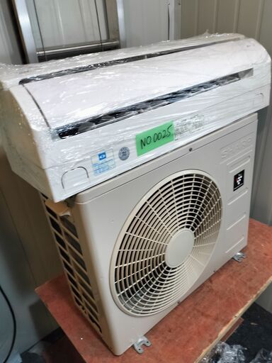 ワ0025 SHARP2019年式エアコン2.5kw8畳適用55000円＠標準工事込み大阪市内価格 - エアコン