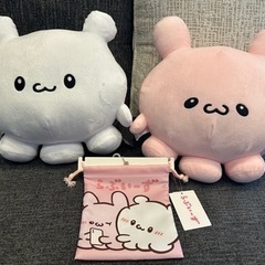 ①らぶいーず すもっぴー＆ぴょんちー＆巾着3点セット！