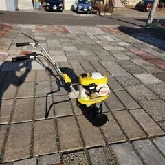 耕運機　畑起こし