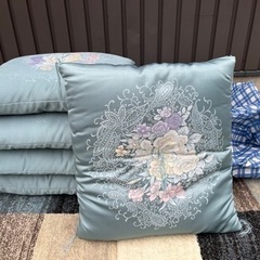 ★新品未使用★厚め座布団 5枚セット 約55cm×59cm 厚さ...