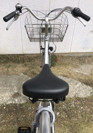 自転車 安い シンプル 通勤 通学 27インチ 外装6段変速 LEDオート 