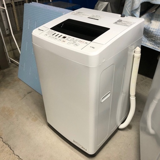 【美品】2020年製 ハイセンス 全自動洗濯機「HW-T45C」4.5kg