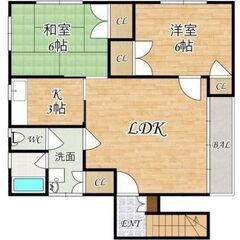 敷金・礼金なし！2LDK！（コスモハイツ）4/6