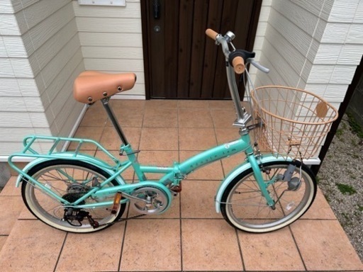 折りたたみ自転車 美品 折りたたみ 自転車 ブラウン 茶色 20インチ 美