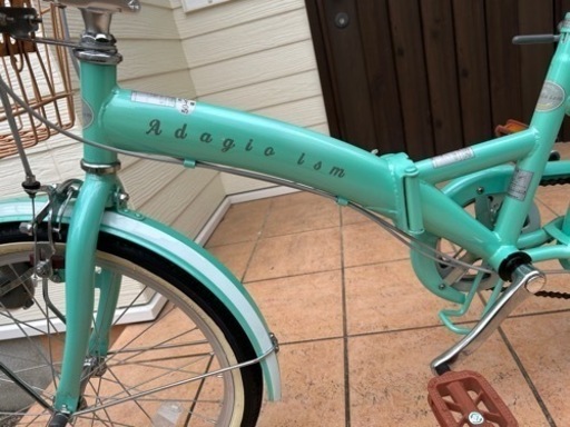 折りたたみ自転車 美品 折りたたみ 自転車 ブラウン 茶色 20インチ 美