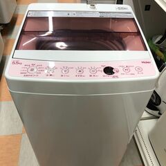 洗濯機 5.5kg ハイアール JW-C55CK 2019年製 W(幅)53.6×D(奥行き)