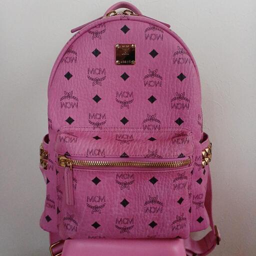 MCM ロゴリュック ピンク 正規品