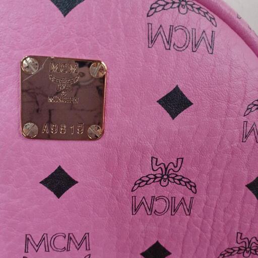 MCM ロゴリュック ピンク 正規品 MCM リュック バックパック ピンク