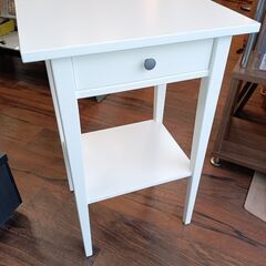 サイドテーブル　フレンチ　白　ホワイト　サイズ（約）幅46×奥3...