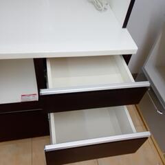 ☆ジモティ割あり☆ NITORI レンジボード 白、ダークブラウン H199.5 