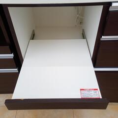 ☆ジモティ割あり☆ NITORI レンジボード 白、ダークブラウン H199.5 