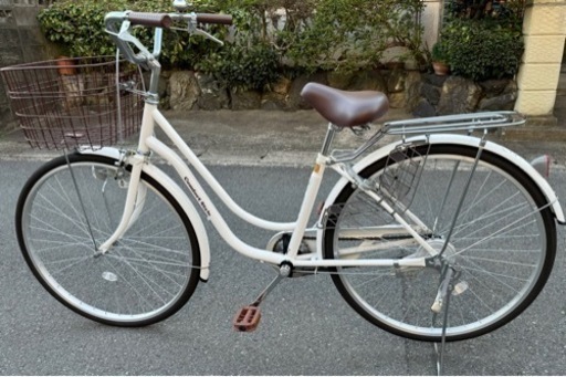決まりました早い者勝ち✨ほぼ新品❣️26インチ自転車ホワイト