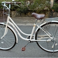 決まりました🟰🌸早い者勝ち✨ほぼ新品❣️26インチ🚲自転車🚲ホワイト