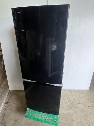 ②東芝 2ドア冷蔵庫 「BSシリーズ」 (153L・右開き) ピュアブラック GR-M15BS-K　（18）お近くなら無料配達いたします。