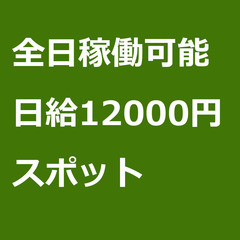 【スポット案件/急ぎ募集!!】【日給12000円】大阪府守口市 ...