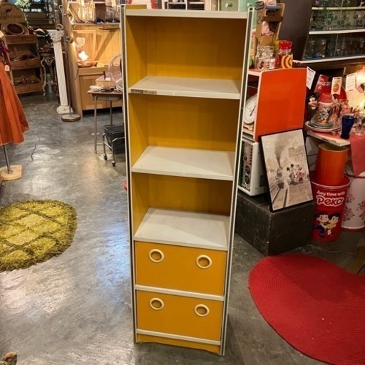 昭和レトロ レトロポップ 収納棚 アンティーク レトロポップ 本棚 収納