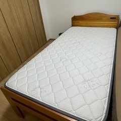 【ベッド 】シングルベッドフレーム+マットレスのセット