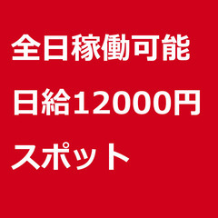 【スポット案件/急募!!】【日給12000円】東京都調布市 / ...